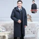 thumbnail image 3 of Chaqueta de plumón de pato engrosada, diseño largo, forro interior desmontable, abrigo cálido de invierno con capucha de piel para hombres de mediana edad y mayores, 3 of 5