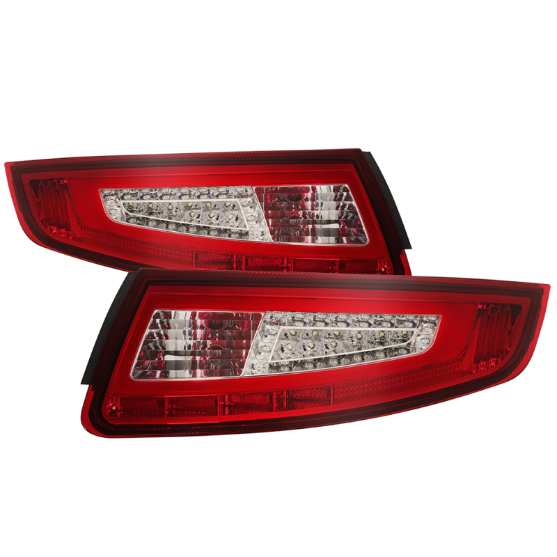 xTune Porsche 911 997 0508 Light Bar LED Tail Lights Red Clear ALT