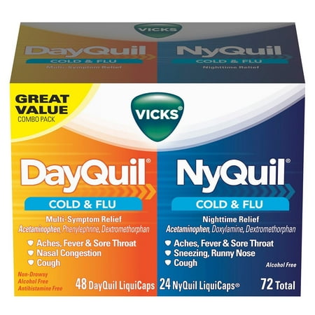 UPC 323900014534 product image for Vicks NyQuil and DayQuil LiquiCaps Combo Pack - 72 ct. | upcitemdb.com