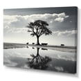 thumbnail image 2 of Designart "Silent Horizon with Cattle IV" Animals Canvas Wall Art, 2 of 5