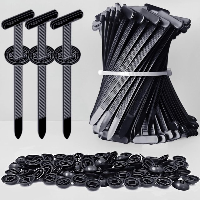 Fixbind Snap-Fit Nylon Fastening Clip For Car Repairs, Plastic Rivet Zip Ties, Push Pin Clip Auto Body Parts Trim, Snap-Fit Ziptie Bumper Retainer Fender Liner Door Panel Fastener