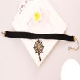 thumbnail image 4 of Collar Choker Gothic Necklace Web Pendant Halloween Costume Jewelry, 4 of 6