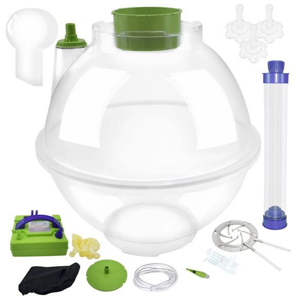 Balloon Stuffing Machine, Balloon Filling Tool, DIY Balloon Stuffer to Wrap Gift Balloon Stuffing Kit with Balloon Expander, Air Pump, Flower Stuffer Tube, for Christmas, Valentine's Day Decoration