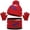 A113 Red, variant on Yuncity Kids Winter Beanie Hat Neck Gloves Set Warm Lined Knit Cap Dinosaur Print Stretchy Neck Gaiter Gloves Set For Cold Weather Outdoor Daily Wear for Boys Girls Navy