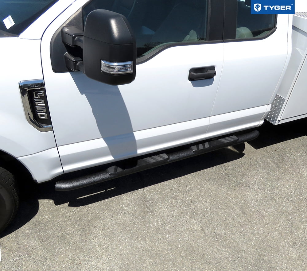 Tyger Auto 3.5" Rider Running Boards Compatible with 2015-2026 Ford F-150; 2017-2026 F-250 F-350 Super Duty (Not fit Lightning EV) | Supercab | TG-SS2F35228 | Side Step Rail Nerf Bars