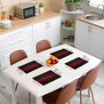 thumbnail image 3 of Abstract Ombre Table Place Mats, 18"x12", Red and Black Placemats Set of 4 for Red Ombre Placemat for Kitchen Dining Table Decor Indoor Outdoor Modern Gradient Contemporary, 3 of 4
