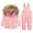 Pinks, variant on Toddler Baby Boys Girls Winter Snowsuit Down Coat Kids Winter Long Sleeve Hooded Puffer Jackets and Skiing Bibs Pants Set of 2 Piece Ski Suits by Llywey ,Blue ,2T