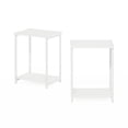 thumbnail image 3 of Simplistic Industrial Metal Frame End Table, 2-Pack, White/White, 3 of 6