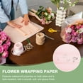 thumbnail image 4 of Uxcell Flower Gift Wrapping Paper, Double Sided Waterproof Bouquet Wrap for Wedding DIY Craft Deep Pink, 4 of 7