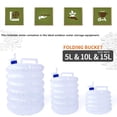 thumbnail image 2 of 5L 10L 15L Collapsible Water Tanks with Tap, Plastic Collapsible Water Canister, BPA Free, for Camping, Hiking, Climbing, Vacation (10L), 2 of 4