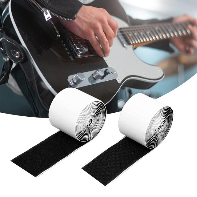 de pedalera de guitarra Cintas de pedalera profesional Fácil instalación Reutilizable Durable Ligero para reemplazos de guitarra eléctrica , 5cmx200cm CUTICAT Sujetador de pedalera de bajo