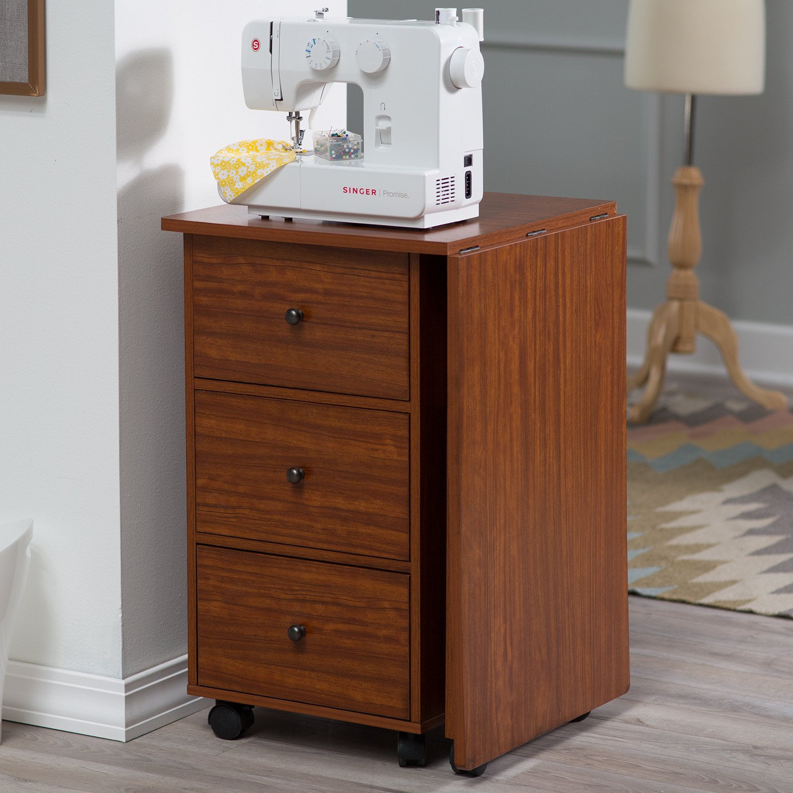 Savannah Folding Mobile Sewing Desk Com