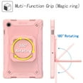 thumbnail image 2 of Dteck Case For Samsung Tab A8 10.5 inch X200/X205/X207,Shockproof Rubber Hybrid PC Hard Case with Shoulder Strap Handle Kickstand Kids Friendly Cover for Galaxy Tab A8 10.5" X200 X205 X207,Rosegold, 2 of 8