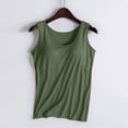 thumbnail image 2 of LSLJS Tank Top for Women Crewneck Sleeveless Tops Casual Fashion Solid Color Built in Bra Tank Tops, S-2XL, 2 of 4