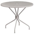 thumbnail image 1 of 35.25'' Round Gold Indoor-Outdoor Steel Patio Table, 1 of 8