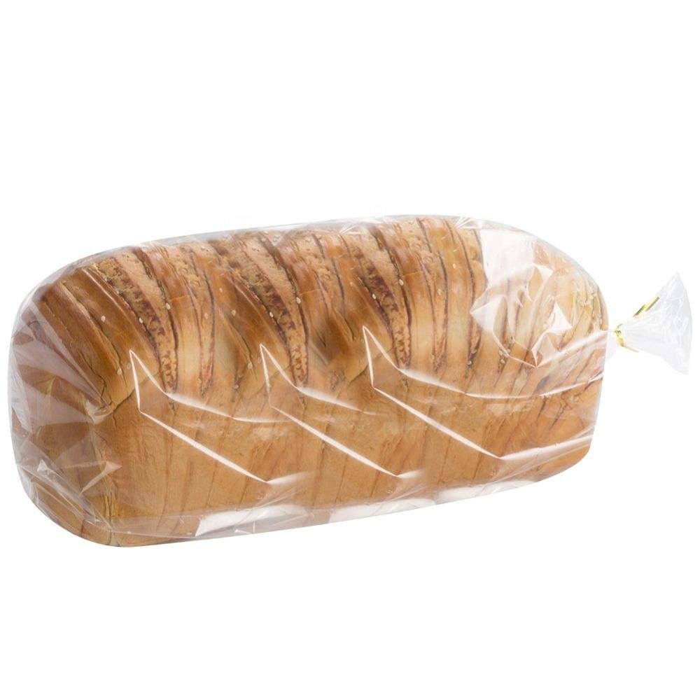 Plastic Bread Bags for Homemade Bread, 5.5 x 4.75 x 15 Inch. 1000 Pack Open Top Gusseted Plastic