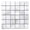 Gris, variant on The Tile Life Amsterdam 2" x 2" Gris Matte Porcelain Mosaic Floor and Wall Tile Case of 4