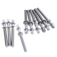 thumbnail image 3 of 10x Metal Drum Tight Screw Screw Rods Replacement Musical Instrument Accessory Drums Accessories Mounting Hardware Tension Rods Percussion 5mmx80mm, 3 of 9