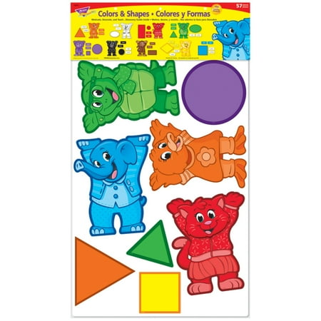 UPC: 0078628080100 | TREND Colors and Shapes (English  Spanish) Bulletin Board Set
