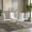 White with Gold Leg, variant on Sumdeal Dining Room Chairs Set of 4, Gray PU Leather Chairs with Gold Frame High Back Comfortable