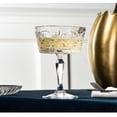 thumbnail image 4 of 2 PCS Crystal Martini Glass, RCR Vertical Striped Classic Cocktail Glass, Palace Style, Julep Stemmed Glass, 4 of 5