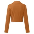 thumbnail image 4 of Vedolay Womens Tops Casual Womens Blazer Jackets Casual Open Front Long Sleeve Work Office Top,Brown M, 4 of 5