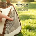 thumbnail image 7 of CPHDW7 Small Dog Travel Carrier Backpack Breathable Mesh Pet Sling Bag Hands Free Crossbody Shoulder Carrier with Leash Clip for Outdoor Walking Hiking, 7 of 7