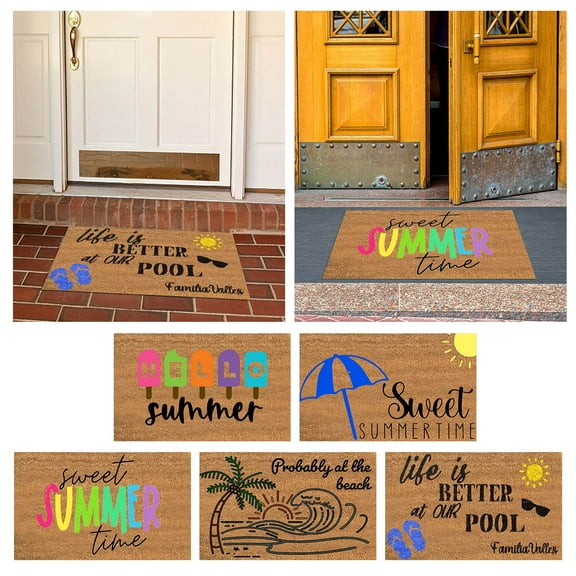 1× Floor Mat Decorative Door Mat Bathroom Welcome Mat Door Mat Floor Mat Carpet