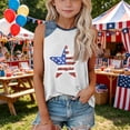thumbnail image 5 of Grblisyd 4th of July Tank Tops for Girls American Flag T-Shirt Kids Independence Day Shirts Crew Neck Patriotic Sleeveless Top Tees 1-13T, 5 of 6