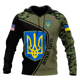 thumbnail image 3 of Sudadera con capucha para hombre con la bandera de Ucrania, estampado de camuflaje del emblema nacional ucraniano, ropa informal para hombre, jersey de gran tamaño, 3 of 5