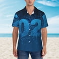 thumbnail image 2 of Susaid Happy New Year 2025 A Print Short Sleeve Shirts Button Down Casual Shirts Summer Beach Aloha Button Down Short Sleeve for Men ,X-Large, 2 of 7