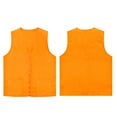 thumbnail image 6 of TOPTIE 5 Pack Volunteer Vest Waiter Bartender Work Uniform, Supermarket Clerk Workwear-Orange-L, 6 of 7