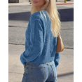 thumbnail image 4 of FreshPretty Cardigan Sweaters for Women Fall Long Sleeve Lightweight Knit,Button Front,Crewneck Drop Shoulder Business Casual Outfits,Soft Textured Cropped Sweater,Loose Daily Wear Travel Vacation, 4 of 8