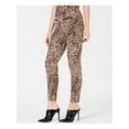thumbnail image 3 of GUESS $89 Womens New Brown Animal Print Double Snap Pants 0 B+B, 3 of 4