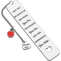 Teacher Appreciation Gifts for Women - End of Year Teacher Bookmarks, Back to School Supplies,Teacher Bookmarks Bulk, Thank You Gifts for Teacher Staff from Students Teacher Day Christmas Graduation