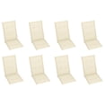 thumbnail image 5 of vidaXL Folding Garden Chairs with Cushions 8 pcs Solid Acacia Wood, 5 of 5