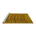 thumbnail image 2 of Ahgly Company Machine Washable Indoor Square Persian Yellow Traditional Area Rugs, 8' Square, 2 of 4