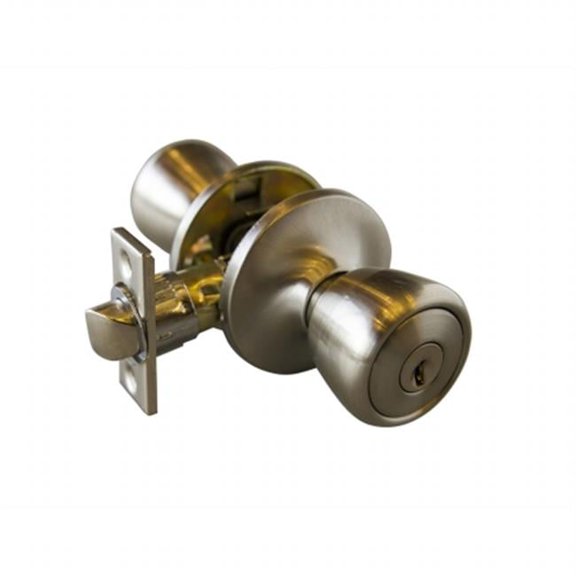 Terrace 6 Way Latch Entry Door Knob, Satin Nickel