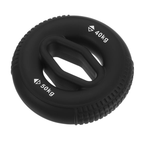 Uxcell Hand Grip Strengtheners, 40-50kg Silicone Grip Strength Training for Stress Relieve & Rock Climbing, Black