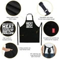 thumbnail image 2 of sidao Funny Grill Aprons for Men - May The Forks Be With You - Men’s Funny Chef Cooking Grilling BBQ Aprons with 2 Pockets - Birthday Father’s Day Christmas Gifts for Dad, Husband, Movie Fans, 2 of 6