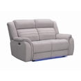 thumbnail image 2 of K-Living Fabric power recliner Loveseat in Grey, 2 of 6