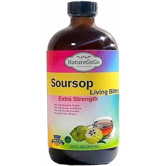 NatureGoGo Soursop Living Bitters Extra Strength 16 fl oz