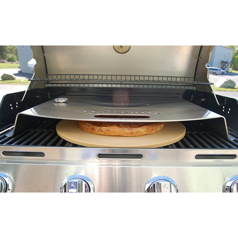 KettlePizza Deluxe Stainless Steel Pizza Oven Kit for Gas Cooking Grill - image 3 of 7