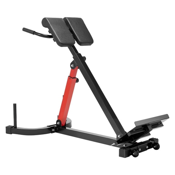 Roman Chair Hyperextension Bench, 350LBS Capacity, Adjustable Home Gym Equipment for Back, Glutes, Core, Ab Workouts