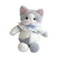 thumbnail image 4 of Mochila rellena de gato linda, paquete de día de viaje juguete peluche de peluche amoroso mochila mochila para animales para niños adultos regal Gris, 4 of 8