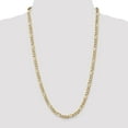 thumbnail image 2 of Leslie's Real 14kt Yellow Gold 5.25mm Flat Figaro Chain; 24 inch; Lobster (Fancy) Clasp; for Adults and Teens; for Women and Men, 2 of 5