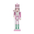 thumbnail image 1 of KLKCMS Nutcracker Ornaments Christmas Nutcracker Photo Props Painted Decorative Traditional Desktop Decor Nutcracker Statue for Xmas pink coat, 1 of 9