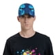 thumbnail image 4 of Balery Futuristic Blue Light Wolf Gorra de béisbol de tamaño ajustable para correr, entrenar y actividades al aire libre. Gorra de papá para todas las estaciones., 4 of 6