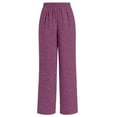 thumbnail image 3 of Womens Pants Casual Pants Purple Trousers for Women Comfy Pants Women Work High Waist Pants Women Fall Pants for Women, 3 of 4