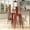 Kelly Red, variant on Merrick Lane 30" Metal Indoor-Outdoor Counter Stool with Vertical Slat Back and Integrated Footrest in Distressed Orange